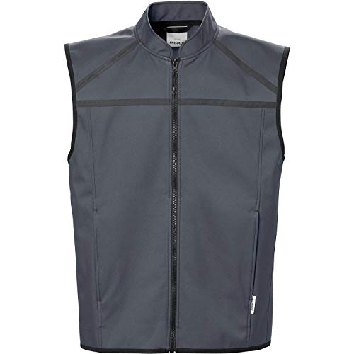 FRISTADS kurtka softshell Fusion bez rękawów kolor ciemnoszary rozm. M 100% poliester - obrazek 1