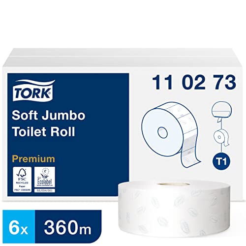 Papier toaletowy biały 9,7cm*360m 2w (6)JUMBO MAXI 110273 T1 TORK Papier toaletowy biały 9,7cm*360m 2w (6)JUMBO MAXI 110273 T1 TORK