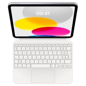 Apple Magic Keyboard Folio: Odłączana klawiatura do iPada i przyczepiane magnetycznie etui na (10. generacji), wbudowany gładzik. Niemiecki układ klawiszy biały Apple Magic Keyboard Folio: Odłączana klawiatura do iPada i przyczepiane magnetycznie etui na (10. generacji), wbudowany gładzik. Niemiecki układ klawiszy biały