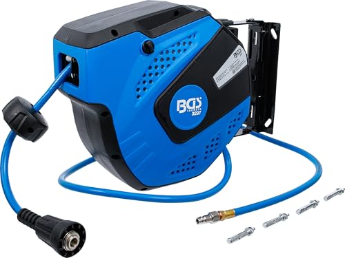 BGS 3297 Wąż sprężonego powietrza ze zwijaczem automatyczny 10 m - obrazek 1