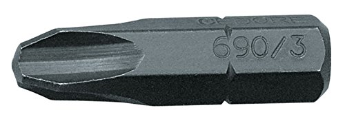 Gedore 690 S 010 bity wkrętakowe 1/4″, opakowanie ekonomiczne 10 TLG, krzyżakowe PH 2 L
