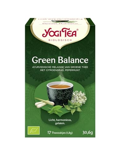 Yogi Tea Równowaga zielonej herbaty organicznej 17 saszetek Yogi Tea Równowaga zielonej herbaty organicznej 17 saszetek