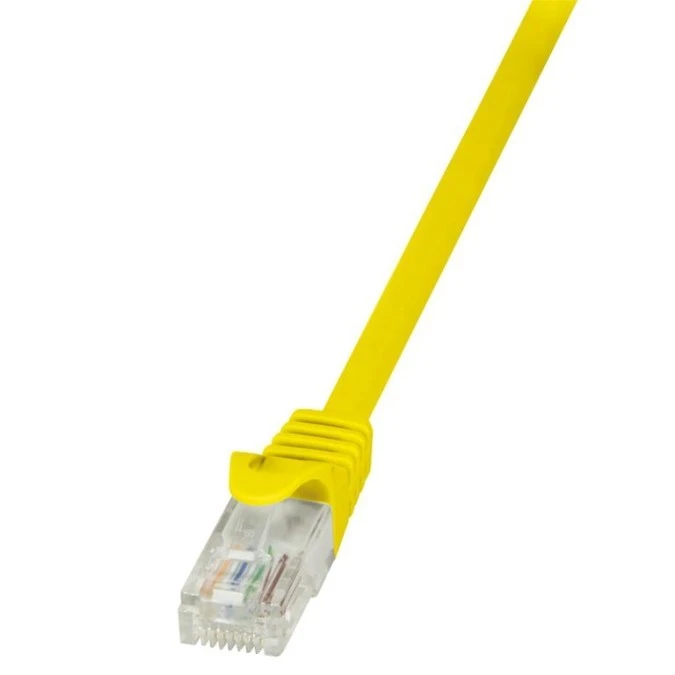 LogiLink Patchcord U/UTP żółty kat.5e PVC 0,5m.