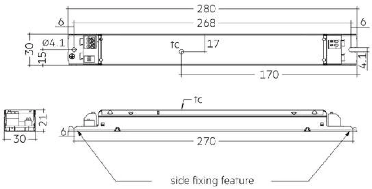LC 75W 1100‑1400mA 54 flexC lp SNC4 Zasilacz LED liniowy stałoprądowy nieściemnialny ESSENCE TRIDONIC - obrazek 3