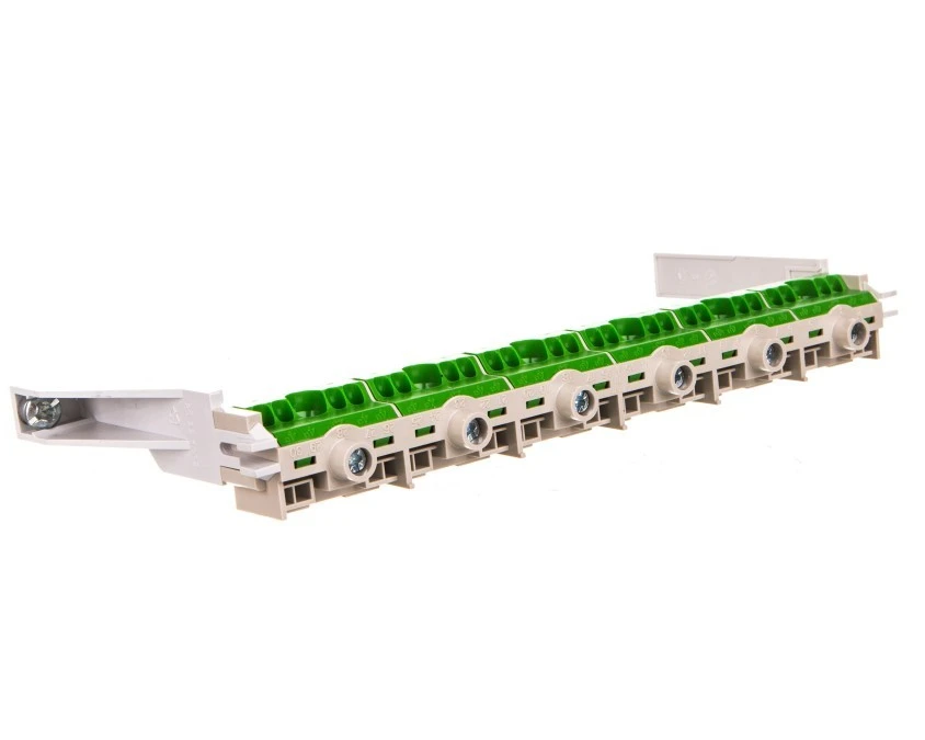 Listwa zaciskowa PE 80A zaciski bezśrubowe Fixconnect 6x25mm2 + 24x4mm2 FC PE 30 26100089 - obrazek 1