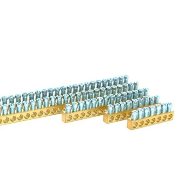 Listwa zaciskowa mosiężna BB111, 111 ‑ torów, 1,5‑25mm2, 100A, 1m MAD0111E21 - obrazek 1