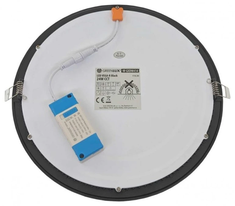 LED VEGA‑R Black 24W CCT 2100/3220lm ‑ Oprawa LED do zabudowy p/t (Downlight LED) GXDW414 - obrazek 2