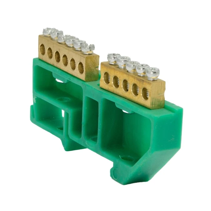 Listwa zaciskowa 11x10mm2 zielona TH 35‑5B/Z 48.558 - obrazek 1