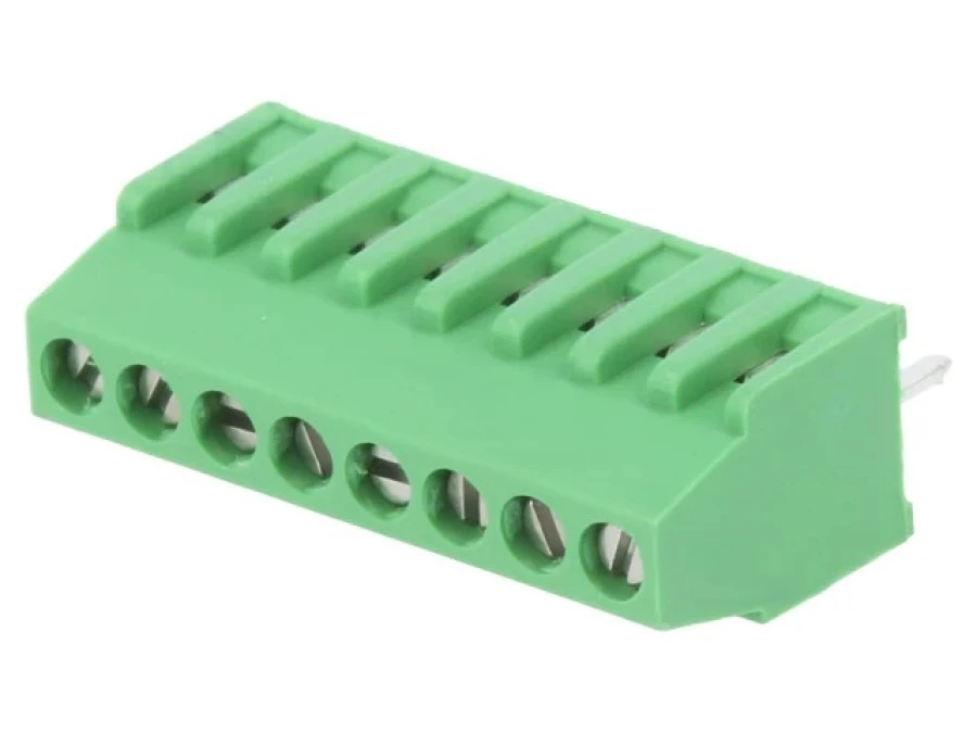 Listwa zaciskowa do druku kątowe 90 2,54mm tory: 8 na PCB 282834‑8
