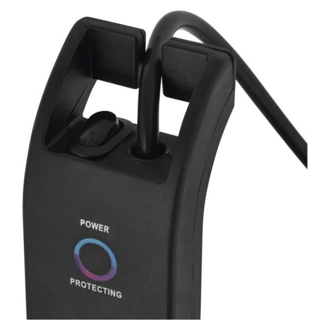 Listwa zasilająca przeciwprzepięciowa 1800J, TV, 4 gniazda 2m, czarna P54022 - obrazek 3