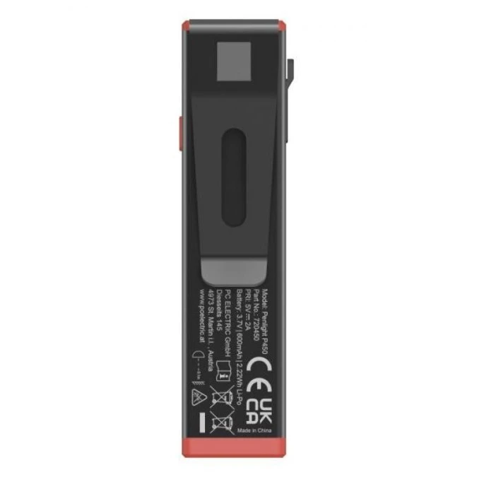 Latarka LED Mini‑Lampa przemysłowa Penlight P450/600mAh USB‑C 720450 - obrazek 3