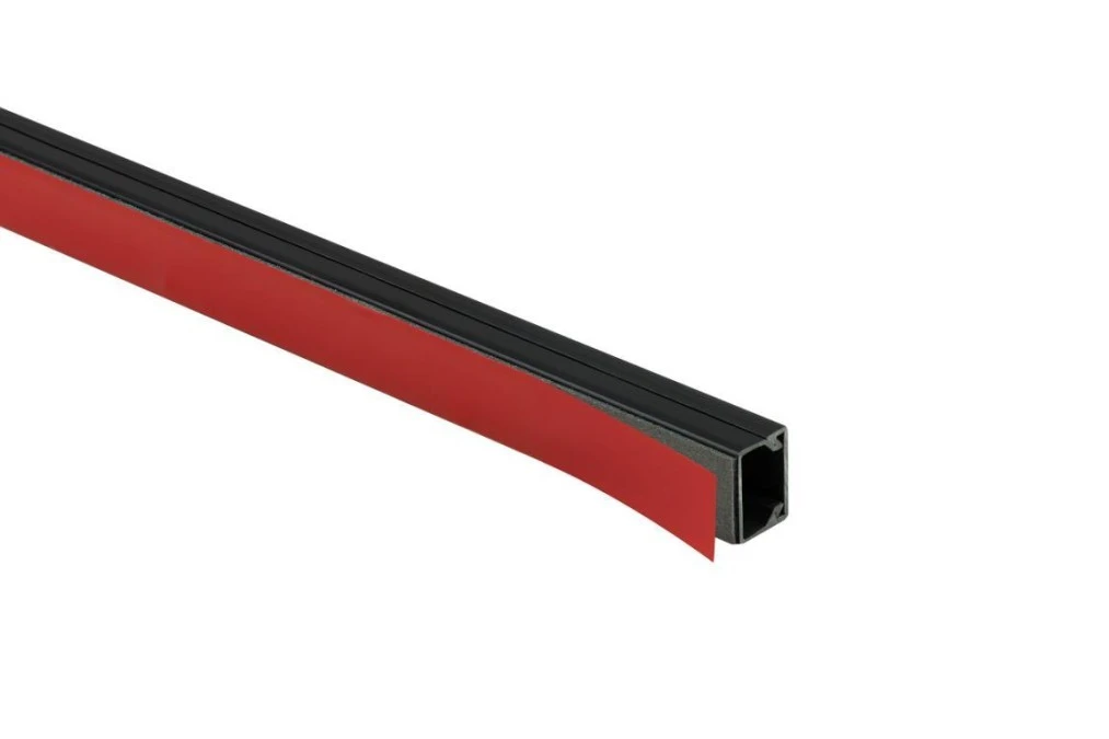 Listwa elektroinstalacyjna z taśmą kpl. CZARNY CTLS 14x14 2m (PACZKA 10szt.) - obrazek 1