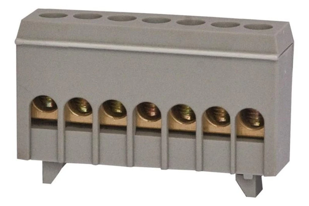 Listwa prądowa 7‑modułowa 7x16mm2 szara IP20 - obrazek 1