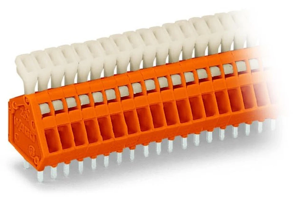 Listwa zaciskowa do płytek drukowanych 36‑biegunowa pomarańczowa raster 2,54mm 233‑536 /10szt./ - obrazek 1