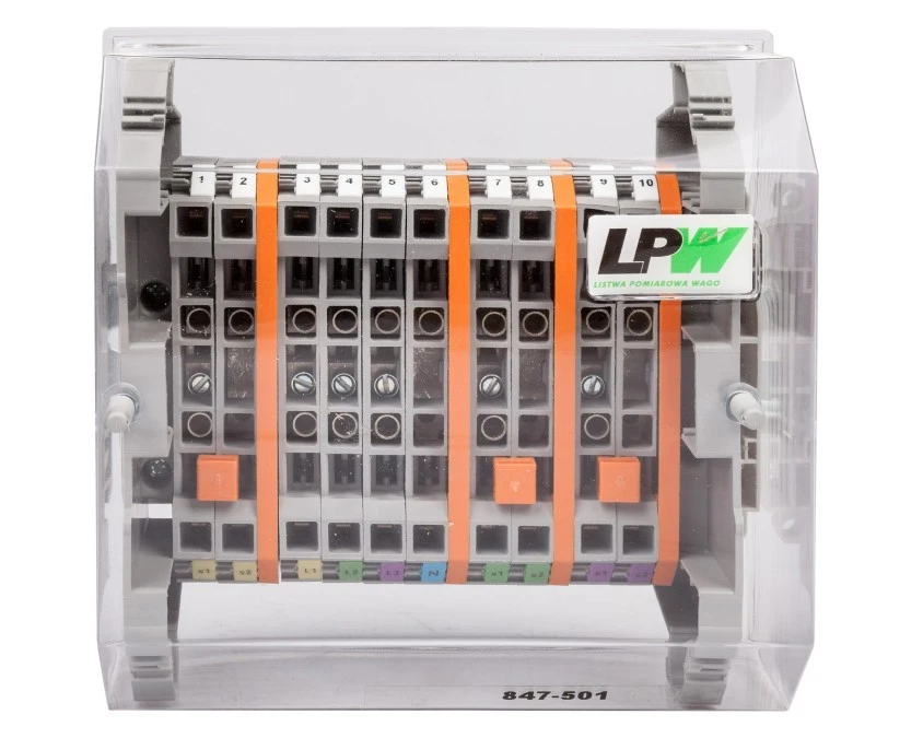 Listwa pomiarowa LPW 10‑torowa wersja EKO wykonanie suwakowe 847‑501