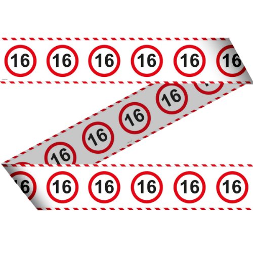 Baner taśma Znak zakazu 16tka 15 m 1 szt. Baner taśma Znak zakazu 16tka 15 m 1 szt.