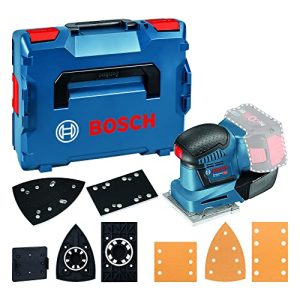 Bosch Professional System profesjonalny 18 V firmy : akumulatorowa szlifierka oscylacyjna GSS 18V 10 (Ø oscylacji: 1,6 mm, 3 podstawy o różnych wymiarach, bez akumulatorów i ładowarki, walizka L BOXX) Bosch Professional System profesjonalny 18 V firmy : akumulatorowa szlifierka oscylacyjna GSS 18V 10 (Ø oscylacji: 1,6 mm, 3 podstawy o różnych wymiarach, bez akumulatorów i ładowarki, walizka L BOXX)