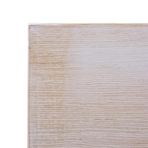 Bolero CY951 Wstępnie wywiercony kwadratowy blat stołu, 700 mm x 27 mm, biały vintage - obrazek 1