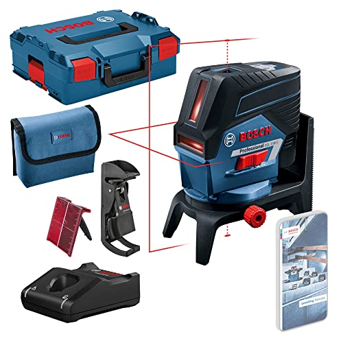 Bosch Professional system 12V: laser wielofunkcyjny GCL 2 50 C (1 akumulator GBA 12V 2.0Ah + ładowarka, czerwony laser, uchwyt, zacisk, widoczny zasięg: do 20 m, L BOXX) Bosch Professional system 12V: laser wielofunkcyjny GCL 2 50 C (1 akumulator GBA 12V 2.0Ah + ładowarka, czerwony laser, uchwyt, zacisk, widoczny zasięg: do 20 m, L BOXX)