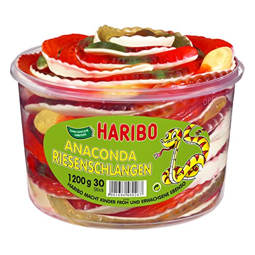 Haribo, żelki owocowe węże Anaconda, 30 sztuk