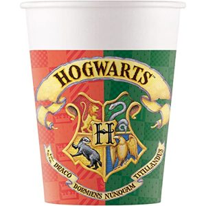 Procos 93506 kubek na imprezę Harry Potter, maks. pojemność 200 ml, 8 sztuk, jednorazowe kubki z papieru, urodziny dziecka, naczynia imprezowe, FSC® Mix Procos 93506 kubek na imprezę Harry Potter, maks. pojemność 200 ml, 8 sztuk, jednorazowe kubki z papieru, urodziny dziecka, naczynia imprezowe, FSC® Mix