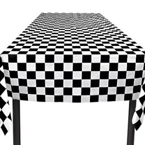 Boland 44755 obrus Racing, rozmiar 130 x 180 cm, kolarzz, flaga celowa, obrus, dekoracja, naczynia na imprezę, urodziny, impreza tematyczna, karnawał, dziecięca