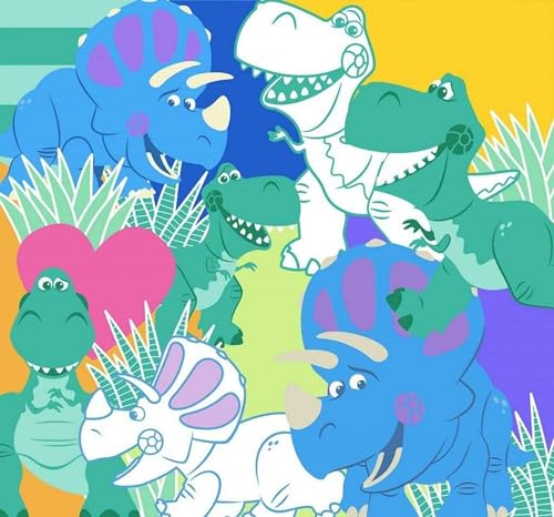 Disney Komar Fototapeta z włókniny Toy Story Rex and Trixie Rozmiar: 300 x 280 cm (szerokość wysokość) Dino, Jurassic, dinozaur, pokój dziecięcy, tapeta IADX6 087 - obrazek 1