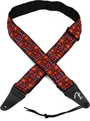 Fender® Festiwal – Pasek do gitary inspirowany stylem vintage czerwony wzór mozaiki, 0990638009 Fender® Festiwal – Pasek do gitary inspirowany stylem vintage czerwony wzór mozaiki, 0990638009
