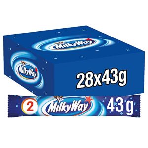 Milky Way Batonik czekoladowy krem mleczny 28 podwójnych batoników w pudełku (28 x 43 g) Milky Way Batonik czekoladowy krem mleczny 28 podwójnych batoników w pudełku (28 x 43 g)