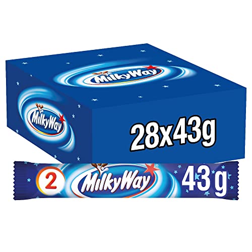 Milky Way Batonik czekoladowy krem mleczny 28 podwójnych batoników w pudełku (28 x 43 g) - obrazek 1
