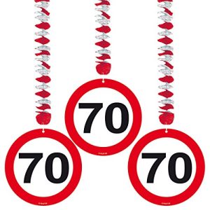 Folat Wieszaki na znaki drogowe 70 urodziny 3 sztuki Folat Wieszaki na znaki drogowe 70 urodziny 3 sztuki