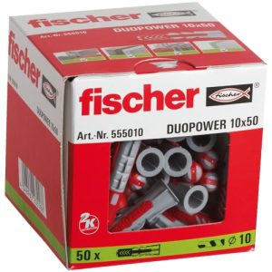Fischer Duopower Kołki, Szary, Ø10 x 50 Szt. Fischer Duopower Kołki, Szary, Ø10 x 50 Szt.