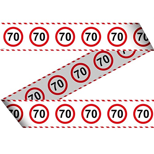 Folat Taśma Barricade na 70 Urodziny 15m - obrazek 1