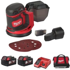 Milwaukee 4933464229 szlifierka rotorbitalna 18 V 125 mm i orbita 2,4 m M18 BOS125 502B, neutralna, 0 Milwaukee 4933464229 szlifierka rotorbitalna 18 V 125 mm i orbita 2,4 m M18 BOS125 502B, neutralna, 0