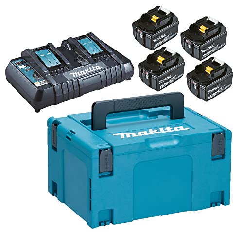 Makita Zestaw Zasilający 18V 4x Akumulator BL1850 + Ładowarka DC18RD Makita Zestaw Zasilający 18V 4x Akumulator BL1850 + Ładowarka DC18RD