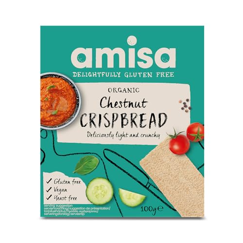 Amisa Chestnut Crispbread organiczny bezglutenowy, 100 g - obrazek 1