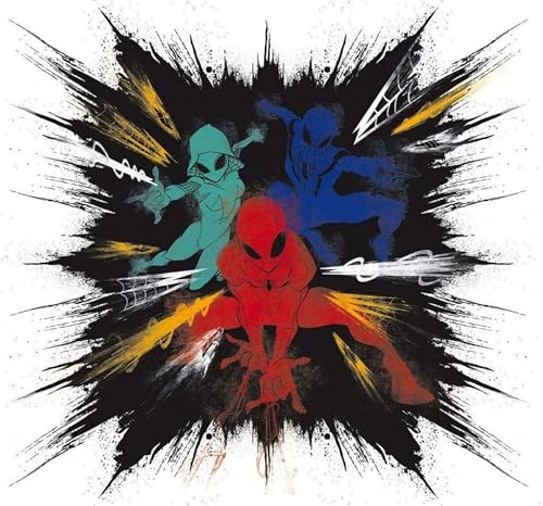 Komar Fototapeta z włókniny Spider Man Color Explosion rozmiar: 300 x 280 cm (szerokość wysokość) Marvel, pokój młodzieżowy, dziecięcy, tapeta IADX6 080