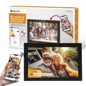 Ramka Na Zdjęcia Denver Z Frameo 10.1’/1280X800 Ips/16Gb Czarna Ramka Na Zdjęcia Denver Z Frameo 10.1’/1280X800 Ips/16Gb Czarna