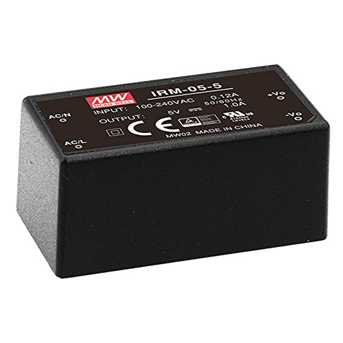 MW Mean Well IRM-05-12 5W AC-DC moduł zasilania do montażu na płytce drukowanej zielony - obrazek 1