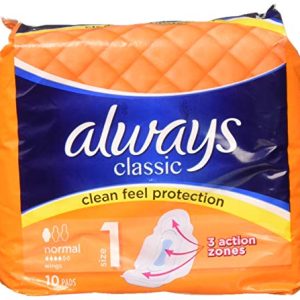 Always Podpaski Classic Normal z Skrzydełkami – 10 szt.