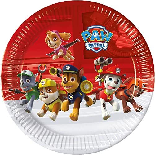 Talerzyki Pap. Paw Patrol Ready For Action, Next Generation, 23 Cm, 8 Szt. (Plastic Free)