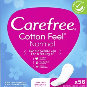 Carefree, Cotton, wkładki higieniczne bezzapachowe, 56 szt. Carefree, Cotton, wkładki higieniczne bezzapachowe, 56 szt.