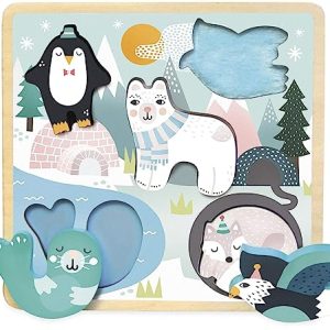 Vilac Puzzle sensoryczne na lodzie Vilac Puzzle sensoryczne na lodzie
