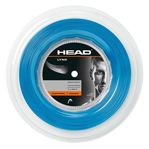 HEAD Unisex Adult Lynx rolka struna tenisowa, niebieska, 1,25 mm / 17 g HEAD Unisex Adult Lynx rolka struna tenisowa, niebieska, 1,25 mm / 17 g