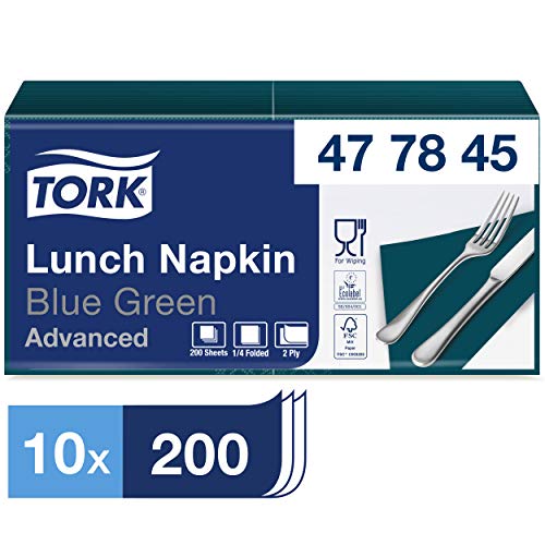 Tork 477845 serwetki obiadowe niebiesko zielone na 2 warstwowe małe potrawy lub przekąski ma optymalną jakość Tork 477845 serwetki obiadowe niebiesko zielone na 2 warstwowe małe potrawy lub przekąski ma optymalną jakość