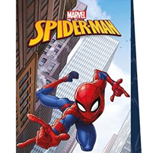 Torebki foliowe urodzinowe Spider Man 6 szt. Torebki foliowe urodzinowe Spider Man 6 szt.