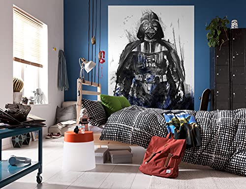 Komar Fototapeta z włókniny Star Wars Watercolor Vader Wymiary: 200 x 280 cm (szerokość wysokość) Darth, tata, pokój młodzieżowy, dziecięcy, tapeta IADX4 017 Komar Fototapeta z włókniny Star Wars Watercolor Vader Wymiary: 200 x 280 cm (szerokość wysokość) Darth, tata, pokój młodzieżowy, dziecięcy, tapeta IADX4 017