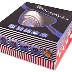 Folat 22954 Party Box Pirate, 25 szt. Idealny na urodziny, wielokolorowy Folat 22954 Party Box Pirate, 25 szt. Idealny na urodziny, wielokolorowy