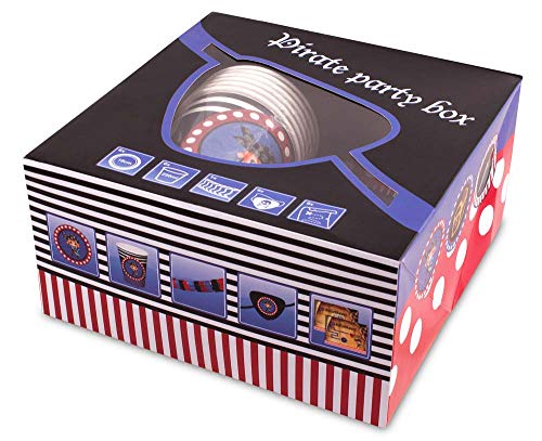 Folat 22954 Party Box Pirate, 25 szt. Idealny na urodziny, wielokolorowy - obrazek 1