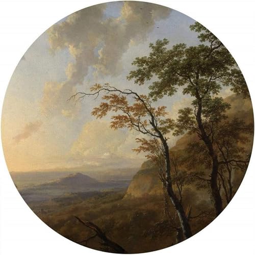 Komar DOT okrągła i samoprzylepna fototapeta z włókniny Horizon Ø 125 cm 1 sztuka tapeta, dekoracja, tapeta ścienna, obraz ścienny, okładzina designerska D1 035 - obrazek 1